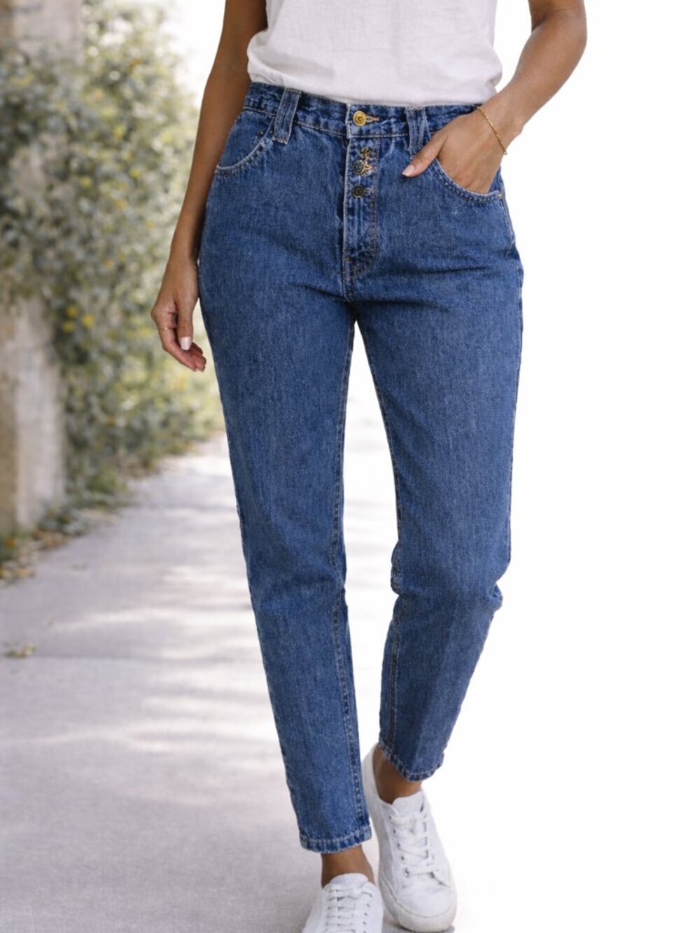 Lawman Cow Girl Women’s Vintage High Rise Relaxed Fit Tapered Jeans Size 9/10